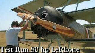 Rough Flight in Fokker Triplane