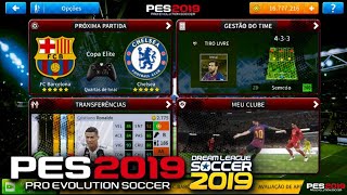 Baixe já!! Primeiro Mod de DLS19 [PES2019] Jogadores Liberados e Elenco todo 100%..