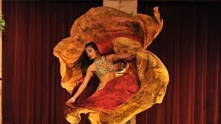 Jennifer Wins Yaa Halla Ya'll- Dansoz Dunya with double veil belly dance