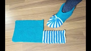 DIY//ТАПОЧКИ-САПОЖКИ НА 2 СПИЦАХ