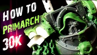 How to DEATH GUARD Primarch - Space Marine Character HH - 30k Green Stuff Conversion Retri