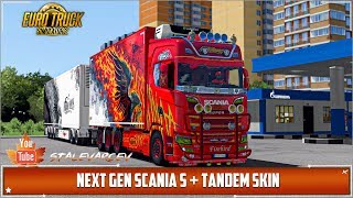 ETS 2 [1.35x] Mods ➤Обзор Ristimaa Firebird Next Gen Scania S + Tandem Skin