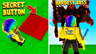 This SECRET BUTTON unlocks the MAX BOSS.. But then the DEVELOPER did this.. (Roblox)
