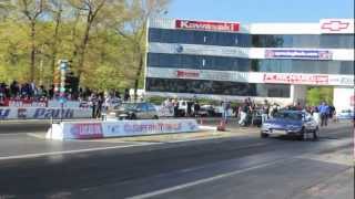 Nyce1s Crash - Roger's 9 Second Prelude Close Call w/The Wall @ Spring Nationals E-Town 2012!!!