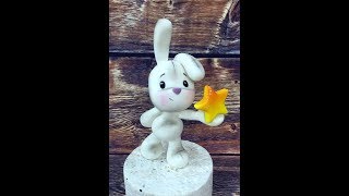 Лепим зайку из мастики fondant bunny tutorial, Fondant Hase Tutorial