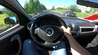 2012 Renault Logan 1.4L (75) POV Test Drive