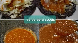 ¿Como hacer salsa para sopes fácil y deliciosa?|cosinando cosas diferentes