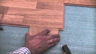 Laminate flooring installation trick