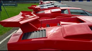 8 Lamborghini Countach on road and track