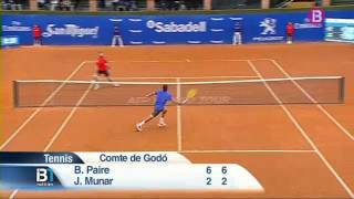 Jaume Munar debuta al circuit professional amb una derrota contra Benoit Paire