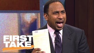 Stephen A. Smith responds to J.R. Smith's clap-back | First Take | ESPN