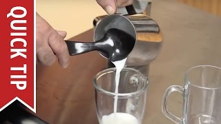 How To Make A Cappuccino Or Latte - Steaming and Frothing Milk