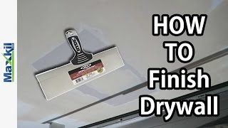 How to finish a drywall ceiling flat like a pro