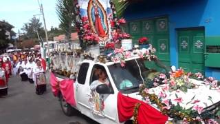 Procesion Emiliano Zapata Michoacan Fiesta en Honor a la Virgen Enero 2017