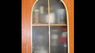 Как сделать матовое стекло для кухонного шкафчика