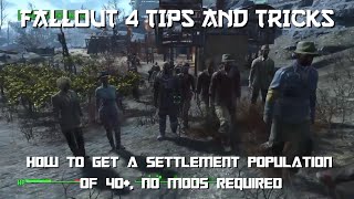 Fallout 4 | Increase Population past maximum | 40+ settlers