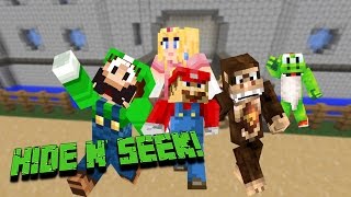 Minecraft SUPER MARIO! HIDE N SEEK! (Minecraft Minigame)