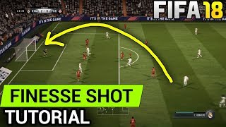 FIFA 18 FINESSE SHOT TUTORIAL - PC,PS4,Xbox One,Xbox 360,PS3 - HOW TO CURVE BALL IN FIFA 18