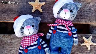 Амигуруми: схема Котик Джереми. Игрушки вязаные крючком - Free crochet patterns.