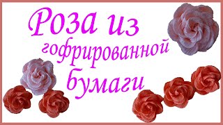 Мастер класс изготовление роз (цветов) из гофрированной бумаги своими руками
