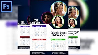 How To Design a PROFESSIONAL 2019 CALENDAR | Photoshop Tutorial
