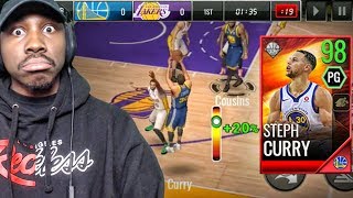 98 OVR STEPH CURRY SHOOTING 3 POINTERS! NBA Live Mobile 18 Gameplay Ep. 30
