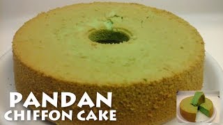 Pandan Chiffon Cake l Soft and Moist Pandan Cake by Tasty Recipe l