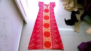 Churidar model maxi(nighty) cutting and stitching part 1