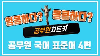 공무원 국어 표준어 암기 4편
