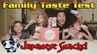 JAPANESE CANDY TASTE TEST!!! Japan Crate Snack Box Surprise!