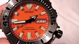 Seiko Orange Monster Video Watch Review