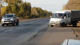 Вирубка зелених насаджень на узбіччі автодороги Полтава-Гадяч
