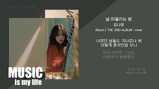 김나영 - 널 떠올리는 밤 / 가사