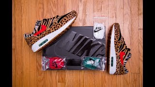 So is this Faux Hair or Pony Hair? || Nike Air Max 1 DLX Animal 2.0 by Atmos Review and On Feet
