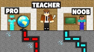 Minecraft Battle: NOOB vs PRO : SECRET MAZE SCHOOL ESCAPE Challenge in Minecraft Animation