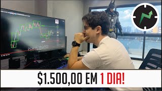 COMO GANHEI $ 1.500 DÓLARES EM APENAS 1 DIA COM DAY TRADE