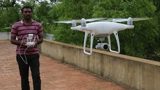 Phantom 4 Pro Drone Camera(Helicam)Unboxing,Setup,First fly in india, V Mohan doss