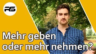 Attraktiv bleiben in der Beziehung 2  - Soll ich mehr nehmen oder mehr geben?