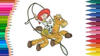 Toy Story po Polsku | Jak narysować | Małych Rączek Kolorowanka dla Dzieci