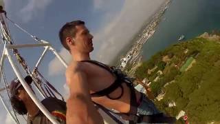 прыжок с высоты 71 метр в Турции water planet deluxe hotel and aquapark 5* Alanya