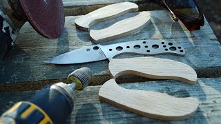 Первый опыт изготовления рукояти ножа.