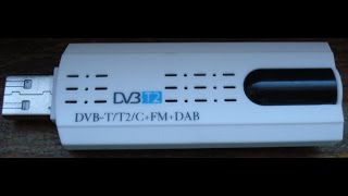 Test USB Dongle DVB-T2 HDTV Stick Tuner Receiver with DVB-T2 signal