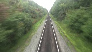 Вид из последнего вагона поезда Часть 2. View from the train car