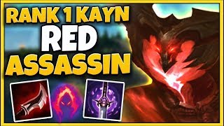 #1 KAYN WORLD GOES ASSASSIN BUILD ON RED KAYN (AND IT'S ACTUALLY OP?!?) - League of Legends