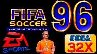 FIFA Soccer 96 gameplay (Sega Mega Drive/Genesis 32X).
