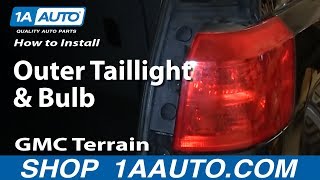 How to Replace Tail Light & Bulbs 10-17 GMC Terrain