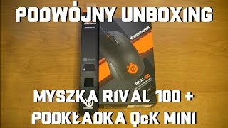 UNBOXING - MYSZKA STEELSERIES RIVAL 100 + PODKŁADKA STEELSERIES QcK MINI