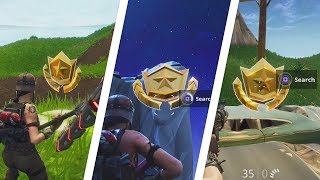 Fortnite Battle Royale - All 5 "Follow the Treasure Map" Challenge Locations Guide (Season 4)