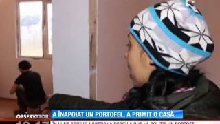 A înapoiat un portofel, a primit o casă