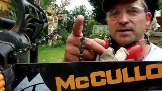 Elektrische Kettensäge McCulloch CSE 2040S Aufbau und Sägen